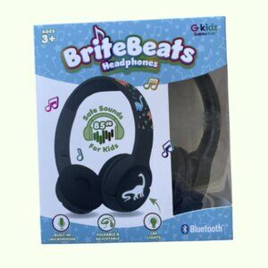 Brite Beats Kids Headphones Age 3+ Perfect for Music, Videos | Avail Black